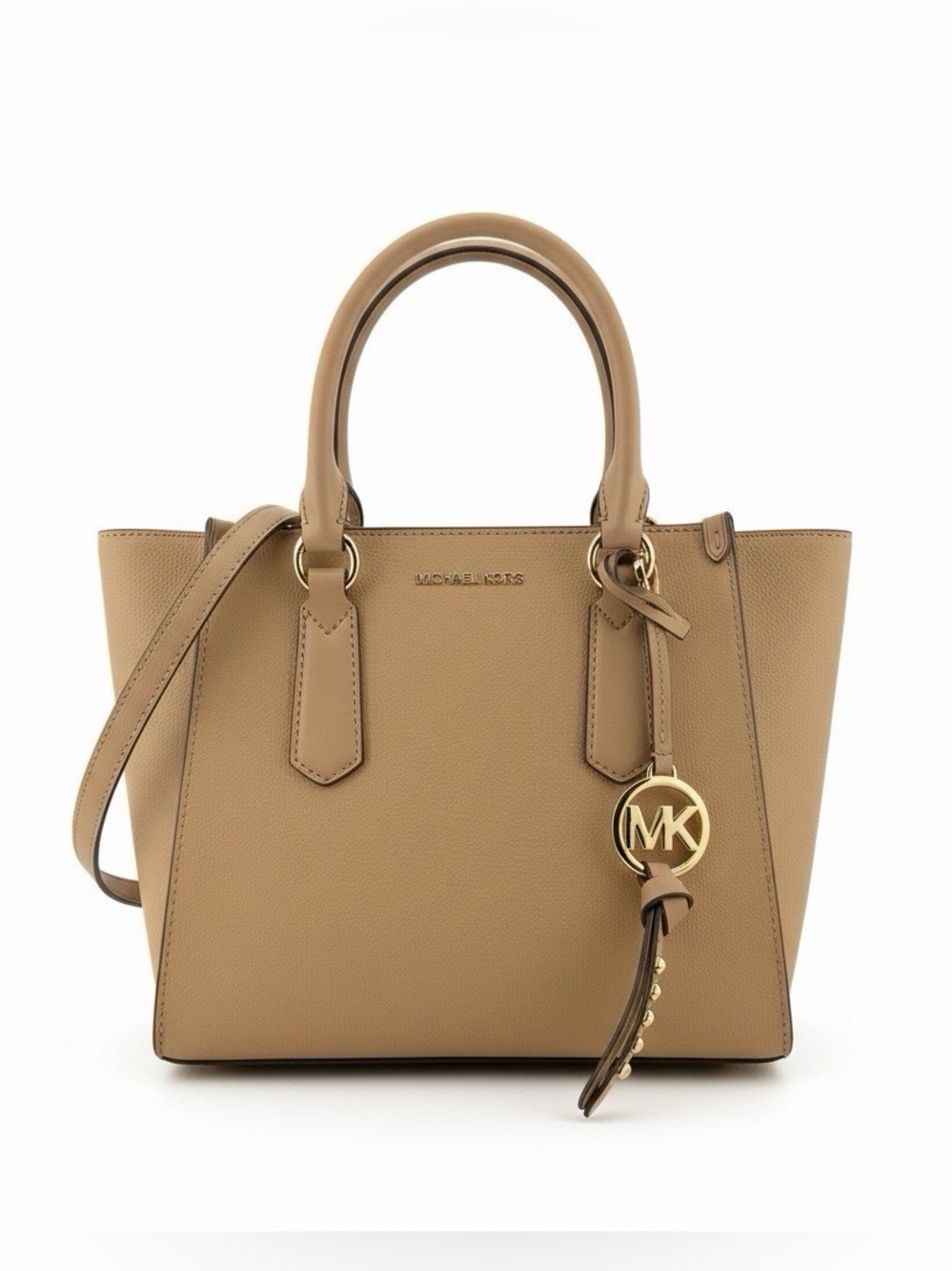 NWT MICHAEL Michael Kors Kris Medium Satchel in Camel